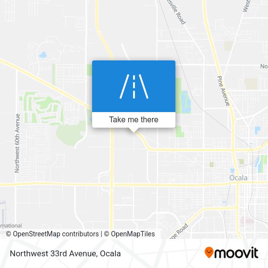 Northwest 33rd Avenue map