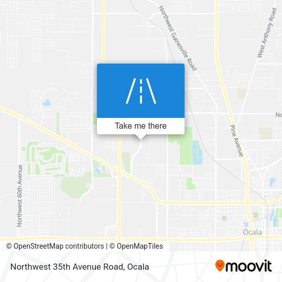 Northwest 35th Avenue Road map