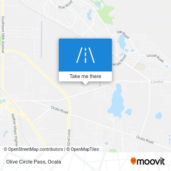 Olive Circle Pass map