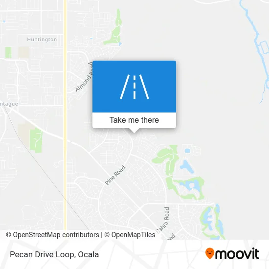 Pecan Drive Loop map