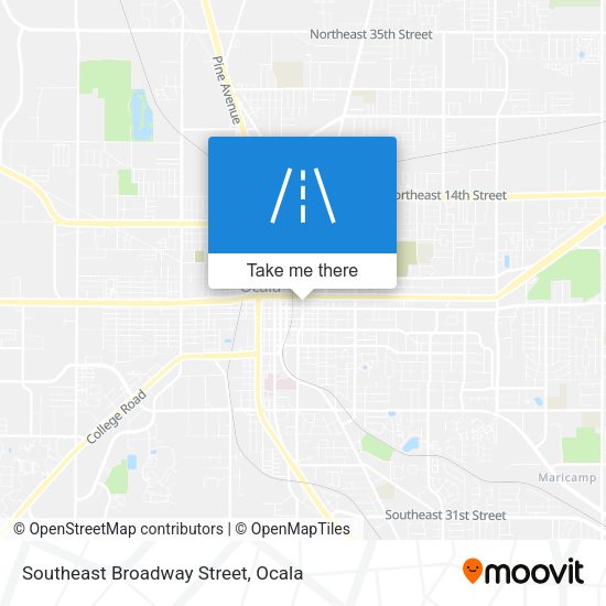 Southeast Broadway Street map
