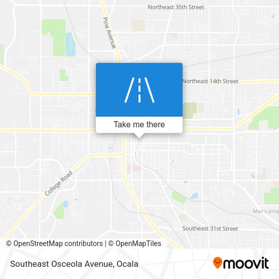 Southeast Osceola Avenue map