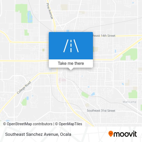 Southeast Sanchez Avenue map