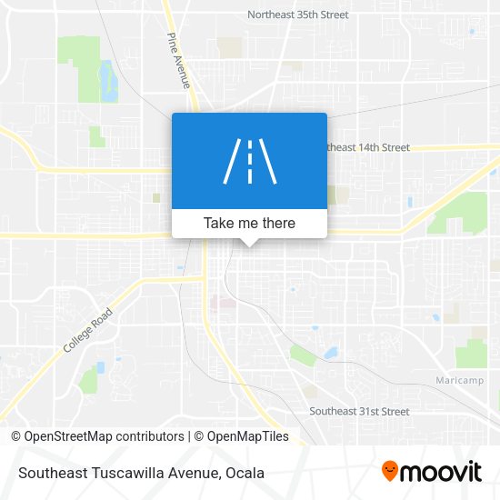 Southeast Tuscawilla Avenue map
