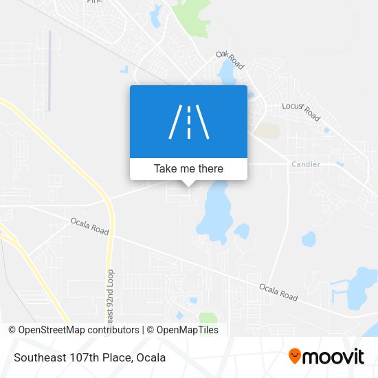 Southeast 107th Place map