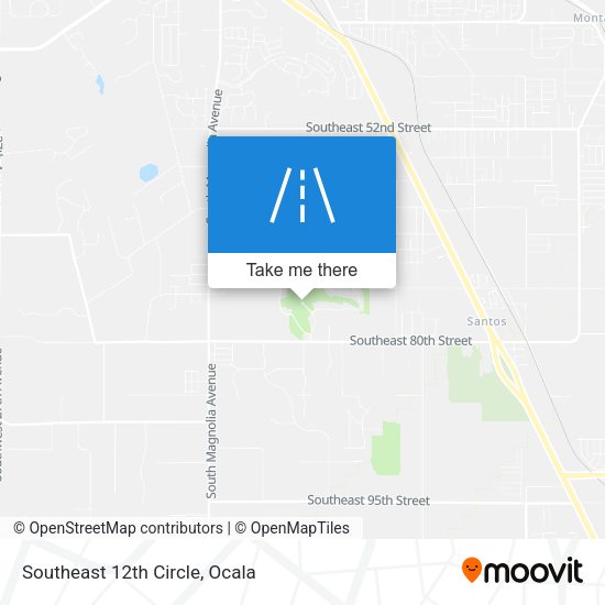 Southeast 12th Circle map