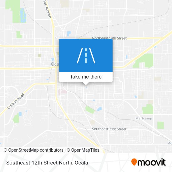 Southeast 12th Street North map