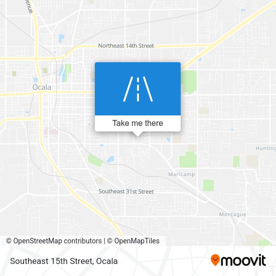 Southeast 15th Street map