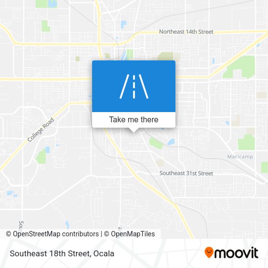 Southeast 18th Street map