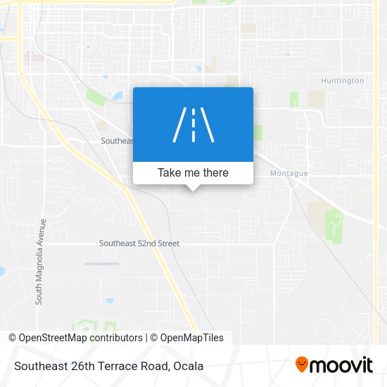 Southeast 26th Terrace Road map