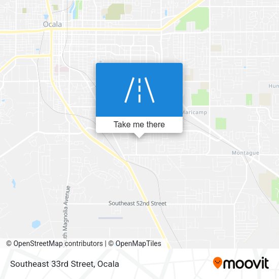 Southeast 33rd Street map