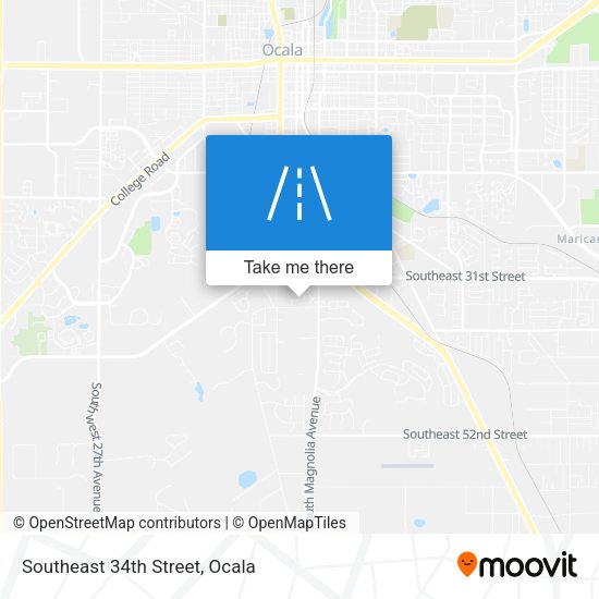 Southeast 34th Street map