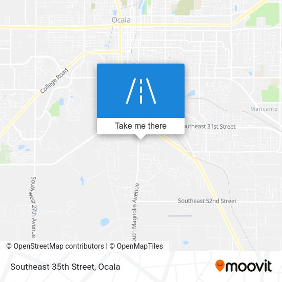 Southeast 35th Street map