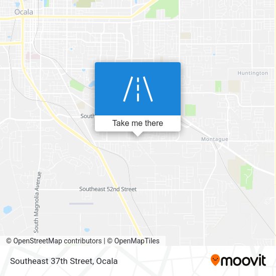 Southeast 37th Street map