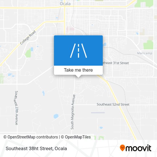 Mapa de Southeast 38ht Street