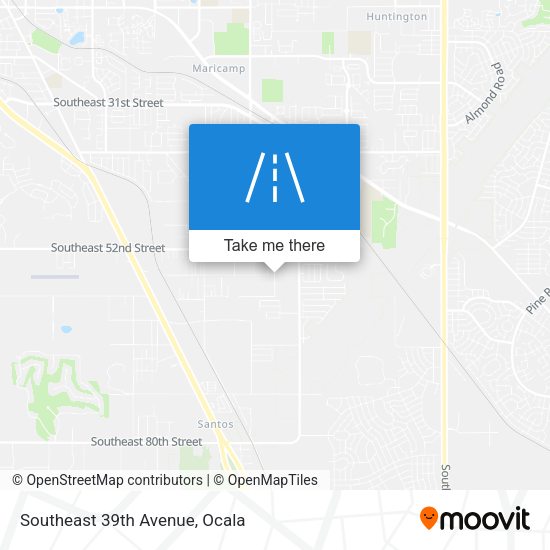 Southeast 39th Avenue map