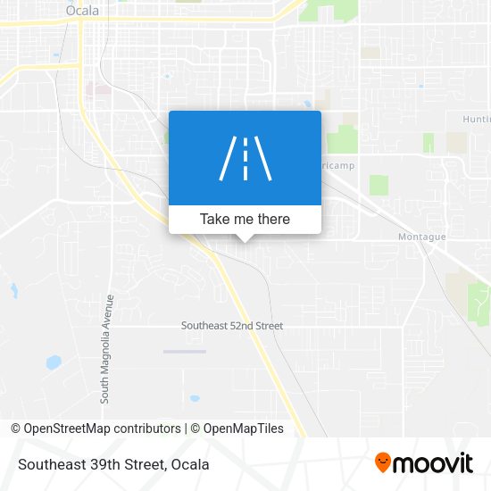 Southeast 39th Street map