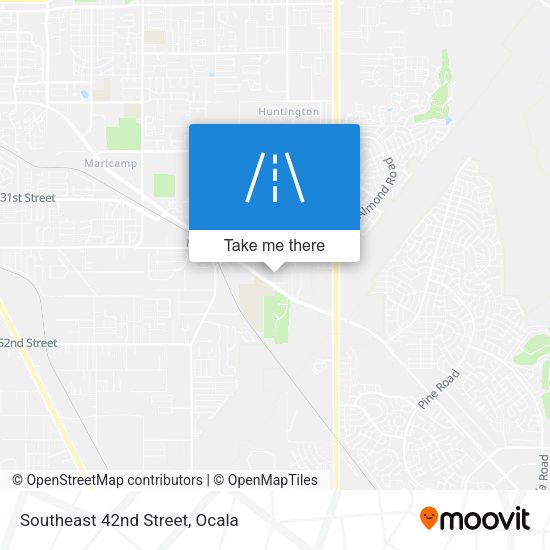 Southeast 42nd Street map