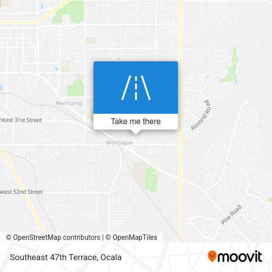 Southeast 47th Terrace map