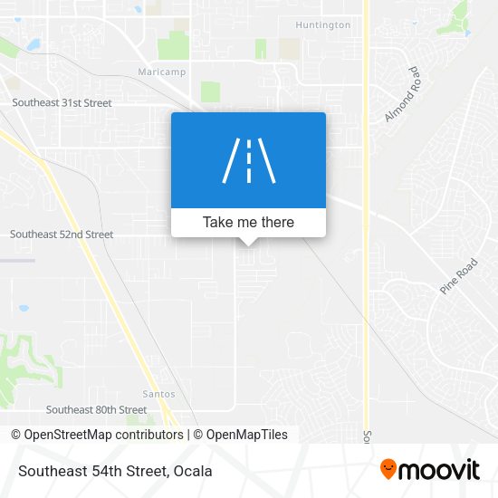 Southeast 54th Street map