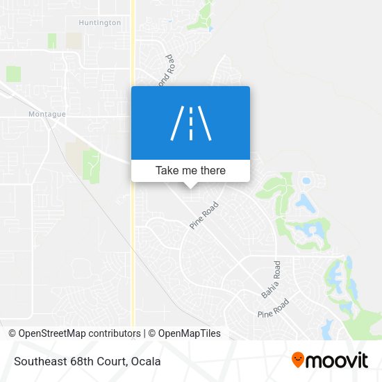Southeast 68th Court map