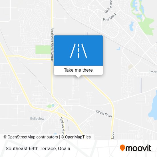 Southeast 69th Terrace map