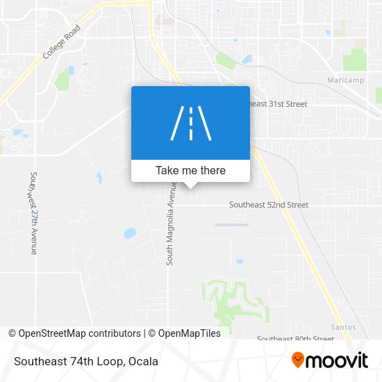 Mapa de Southeast 74th Loop