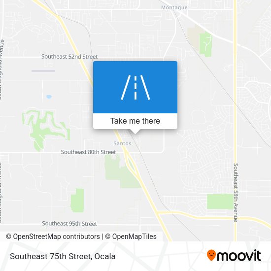 Southeast 75th Street map