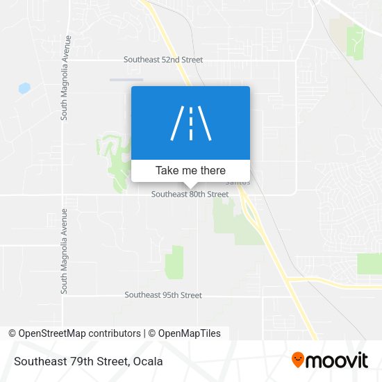 Southeast 79th Street map