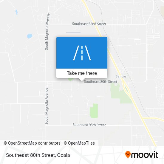 Southeast 80th Street map