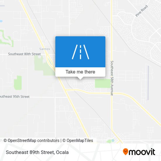 Southeast 89th Street map