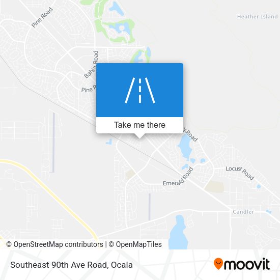 Southeast 90th Ave Road map