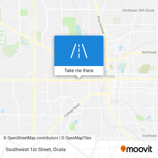 Southwest 1st Street map