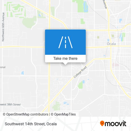 Mapa de Southwest 14th Street