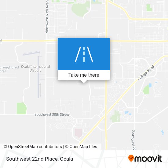Mapa de Southwest 22nd Place