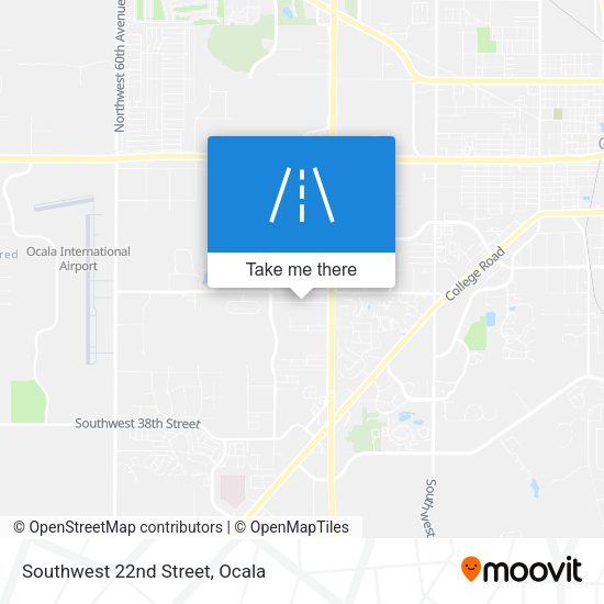 Southwest 22nd Street map