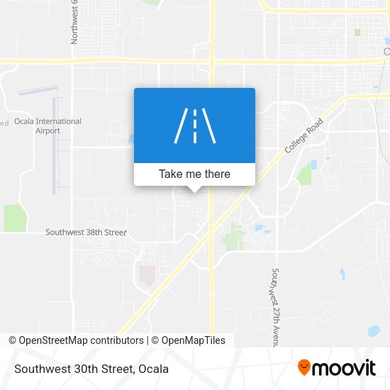 Southwest 30th Street map