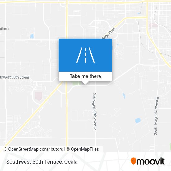Southwest 30th Terrace map