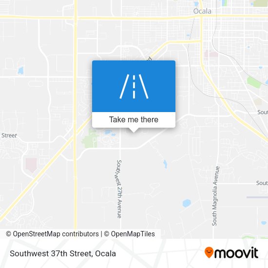 Southwest 37th Street map