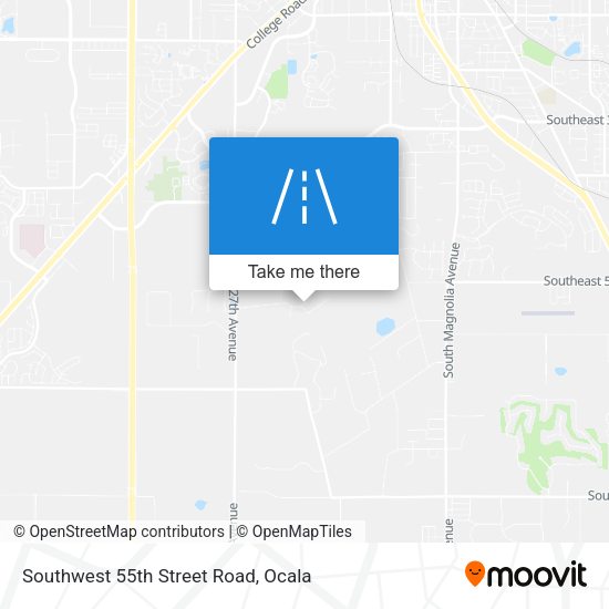 Southwest 55th Street Road map