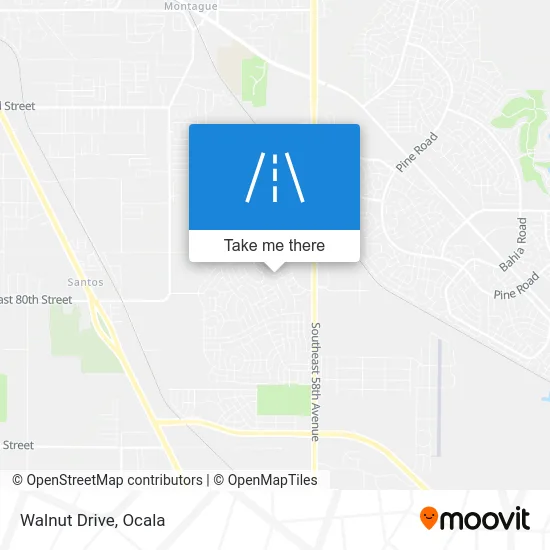 Walnut Drive map