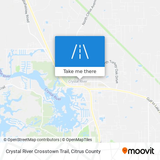 Crystal River Crosstown Trail map