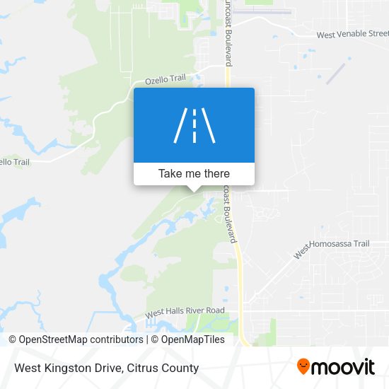 Mapa de West Kingston Drive