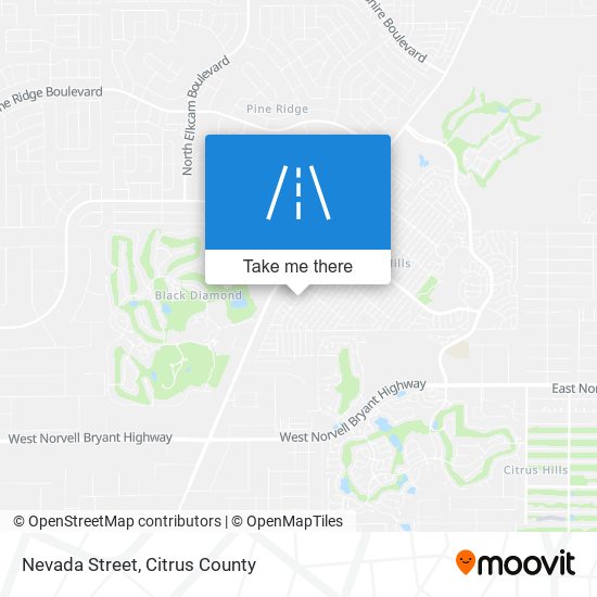 Nevada Street map