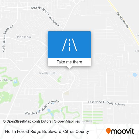 North Forest Ridge Boulevard map
