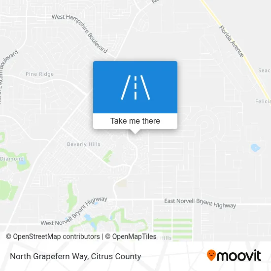 North Grapefern Way map