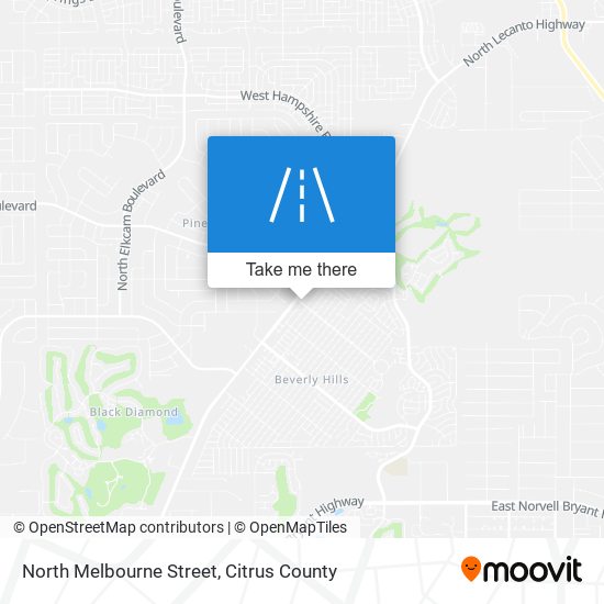 North Melbourne Street map