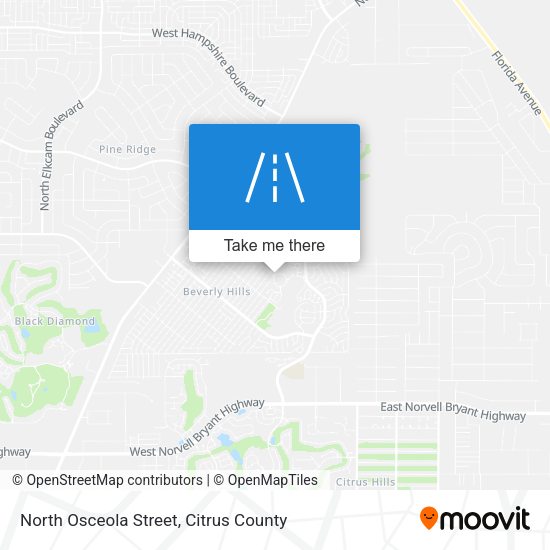 North Osceola Street map