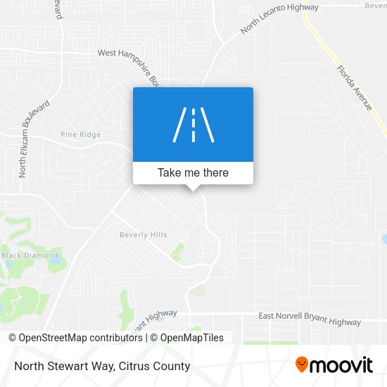 North Stewart Way map