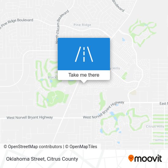 Mapa de Oklahoma Street